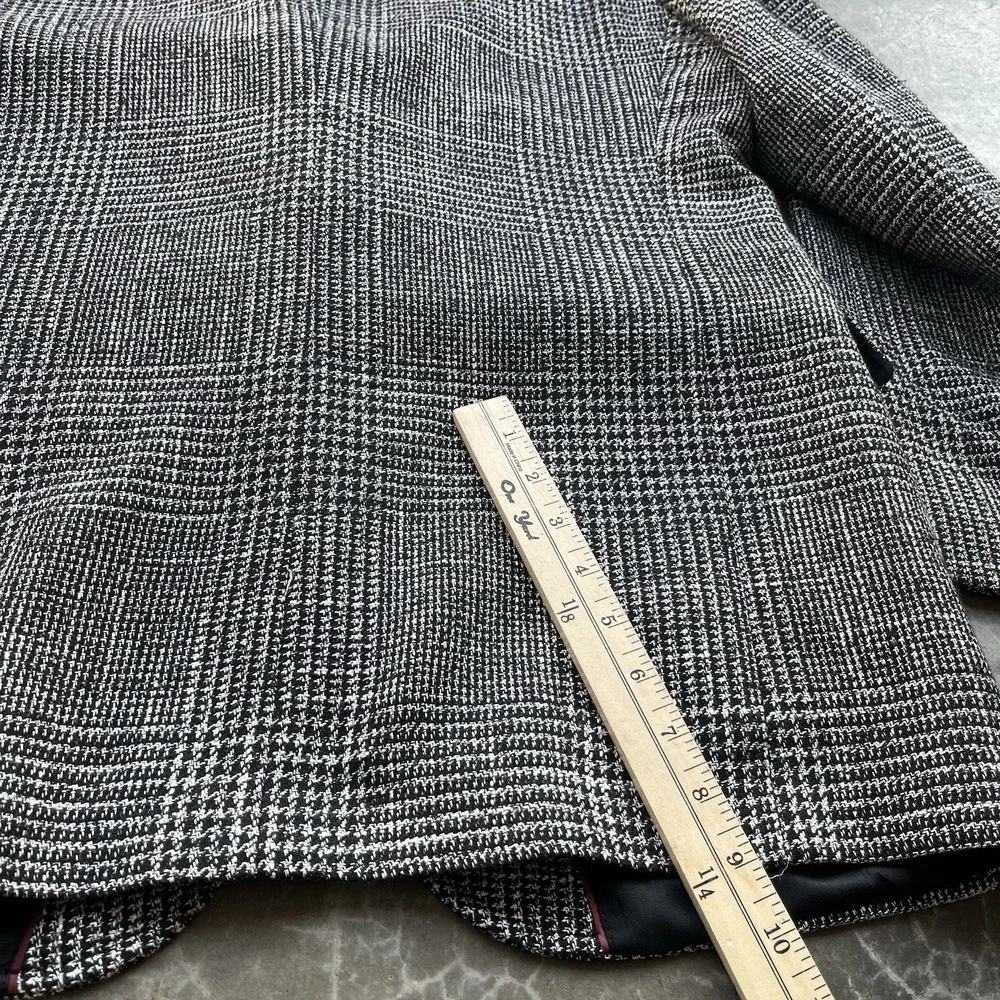 Vintage Evan-Picone Houndstooth Wool Suit Jacket Tweed Blazer Size 41 R